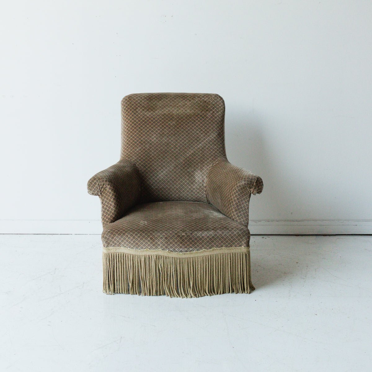 Chenille Napoleon Arm Chair - elsie green - furniture