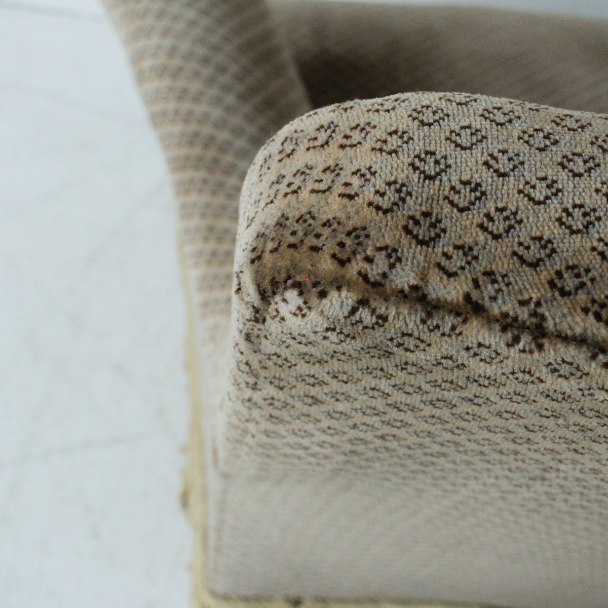 Chenille Napoleon Arm Chair - elsie green - furniture