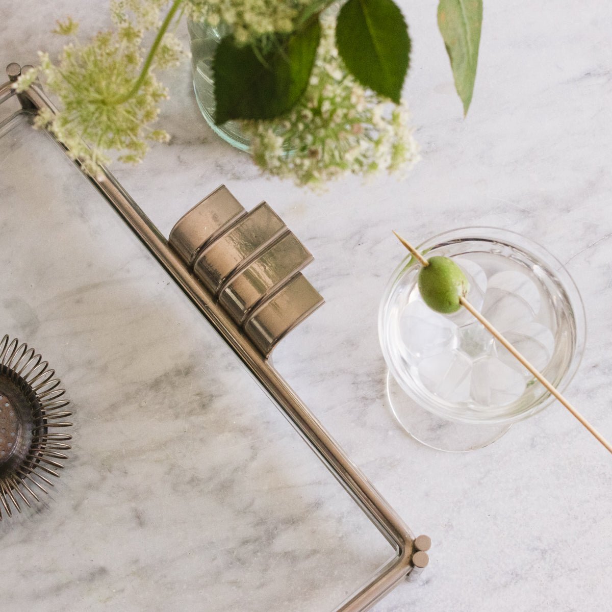 Christian Dior Silver Bar Tray - elsie green - The French Kitchen