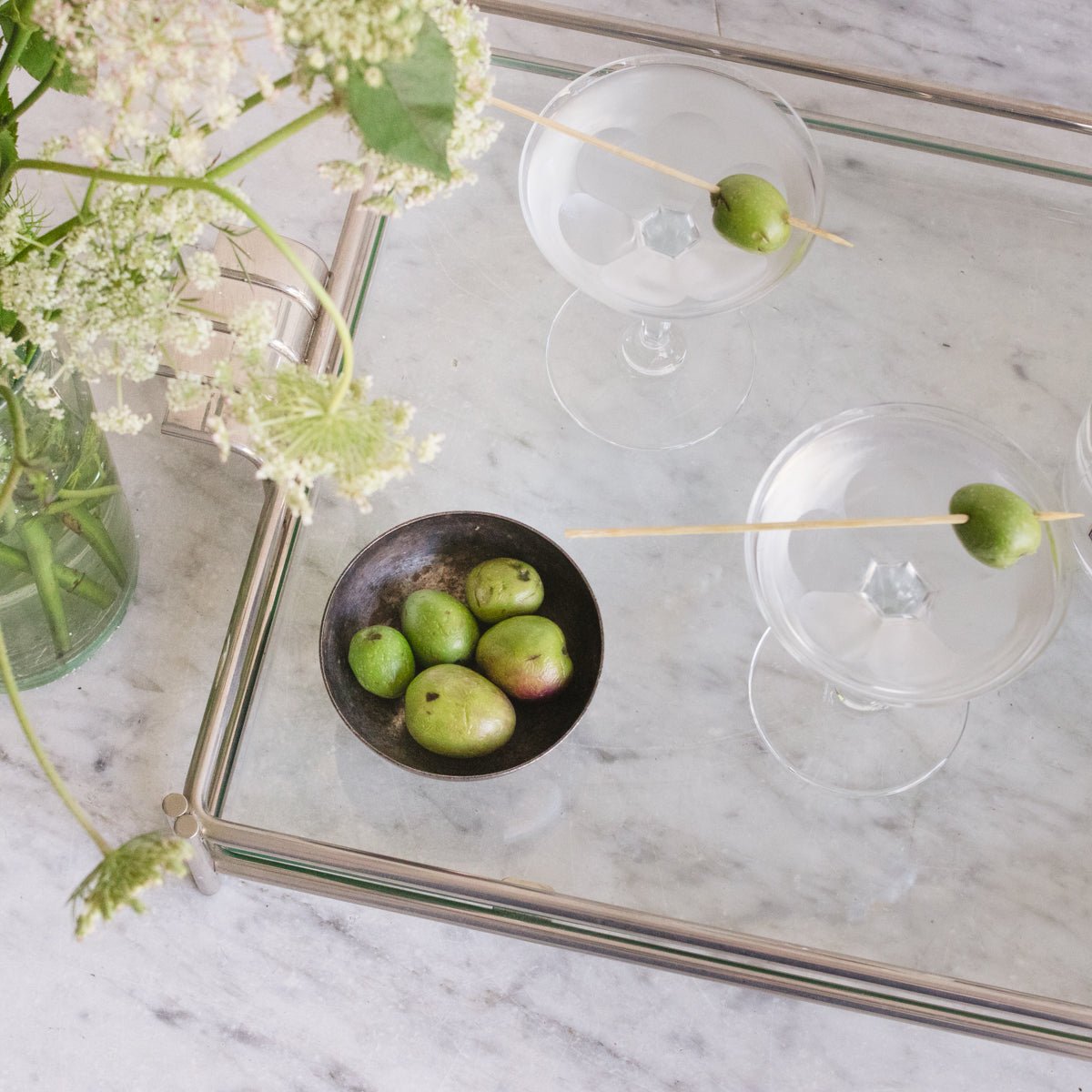 Christian Dior Silver Bar Tray - elsie green - The French Kitchen