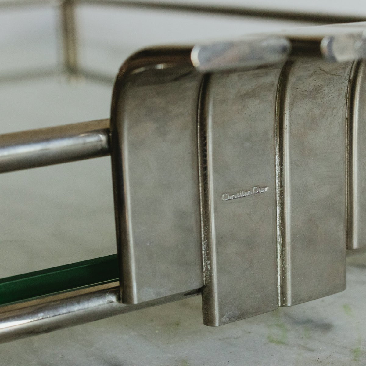 Christian Dior Silver Bar Tray - elsie green - The French Kitchen