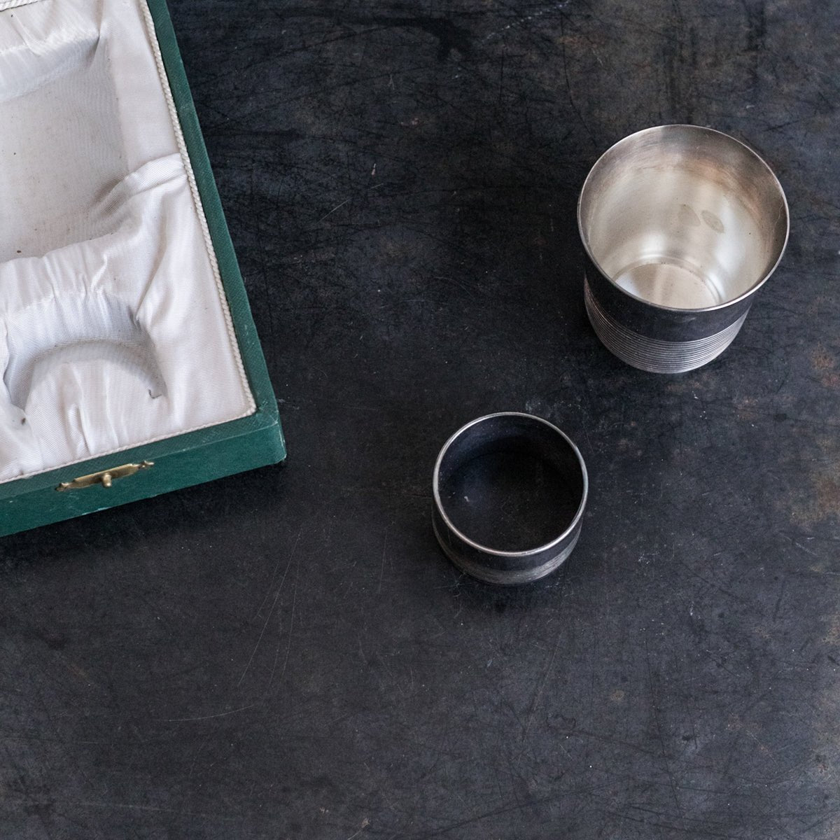 Christofle Christening Cup and Napkin Ring Set - elsie green - The French Kitchen