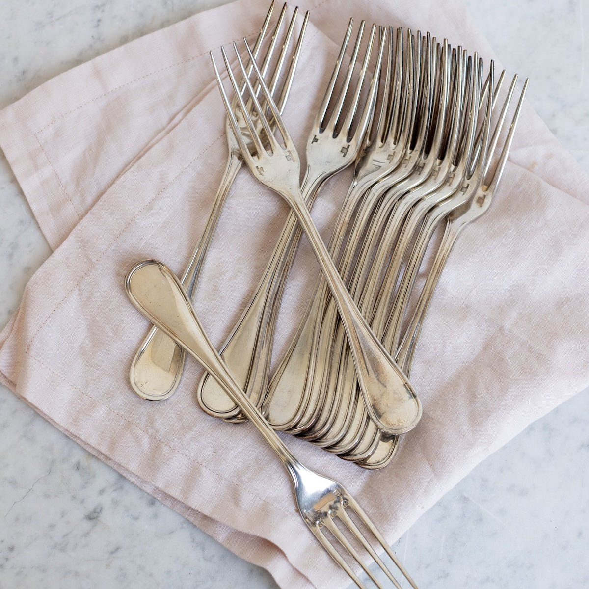 Christofle Fork Set of 12 - elsie green - the french kitchen