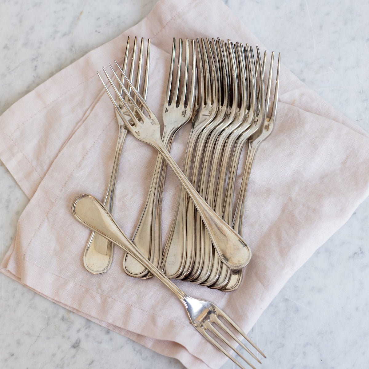 Christofle Fork Set of 12 - elsie green - the french kitchen