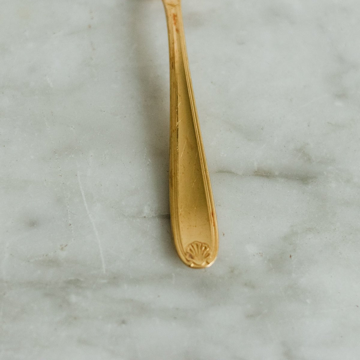 Christofle Vendome Gold - plated Demitasse Spoon Set of 12 - elsie green - the french kitchen