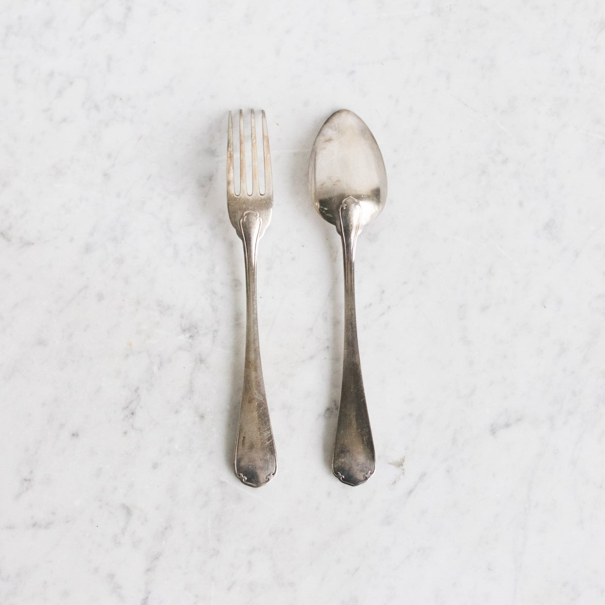 Christofle Vintage Spoon & Fork Set Of 14 - elsie green - The French Kitchen