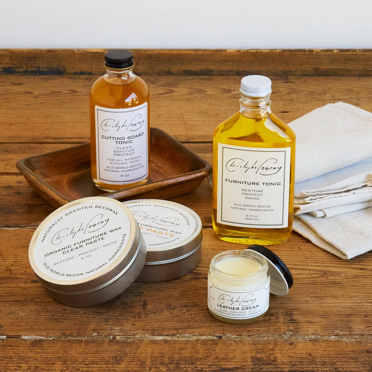 Christophe Pourny Leather Cream - elsie green - Furniture
