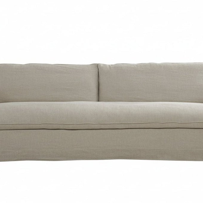 Claremont Extra Long Slipcovered Sofa - elsie green - furniture