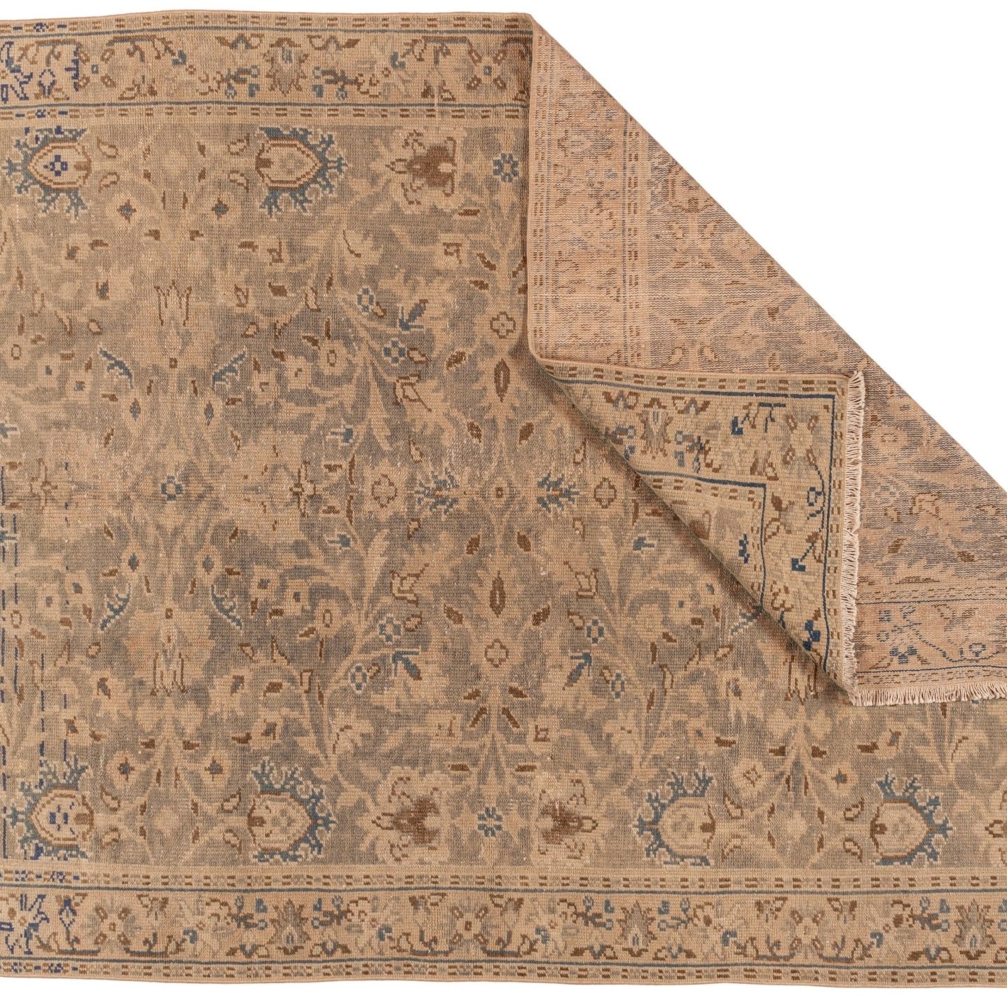 Clichy Vintage Rug | 6'1" x 8'10" - elsie green - textiles