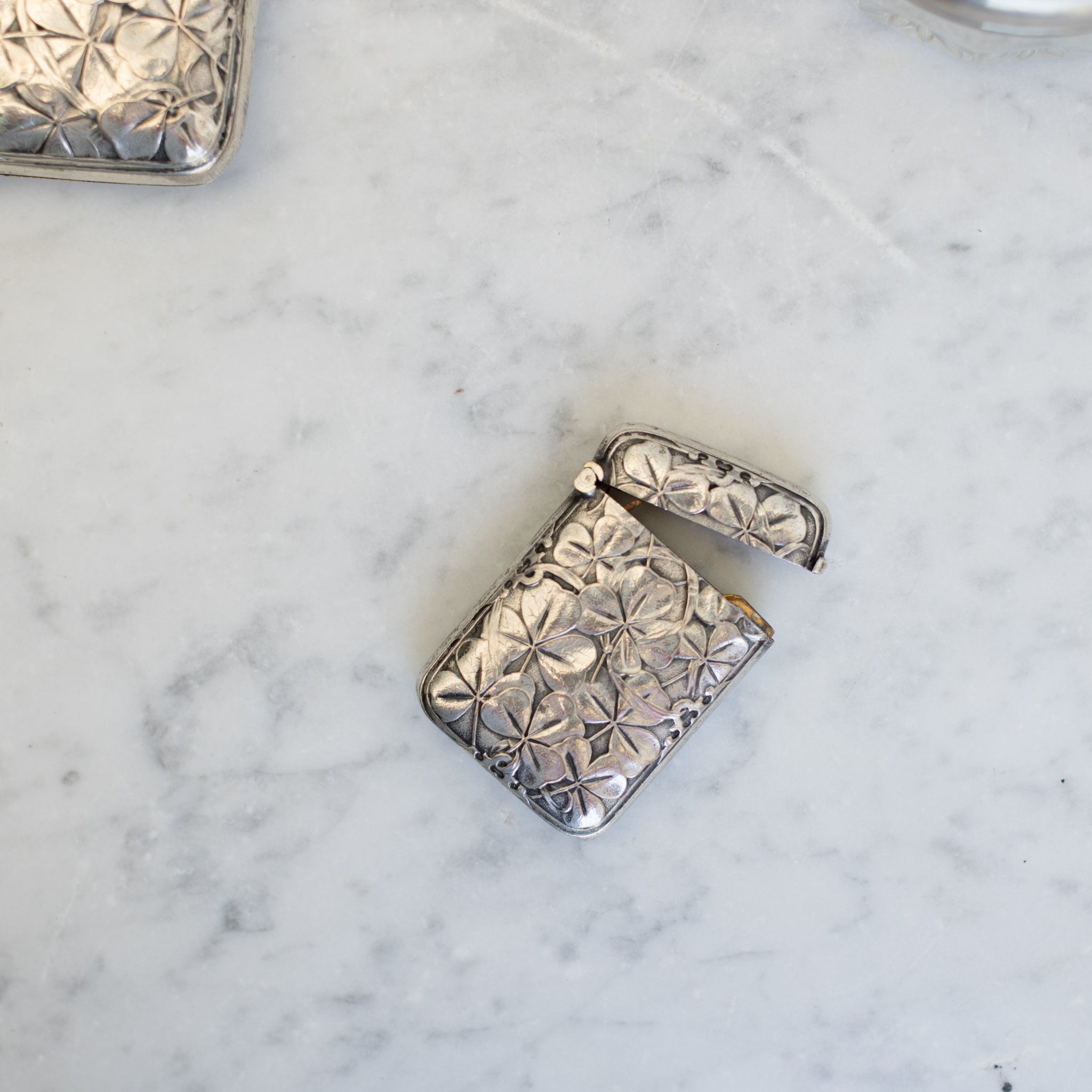 Collection of Antique Silver Boxes - elsie green - decor