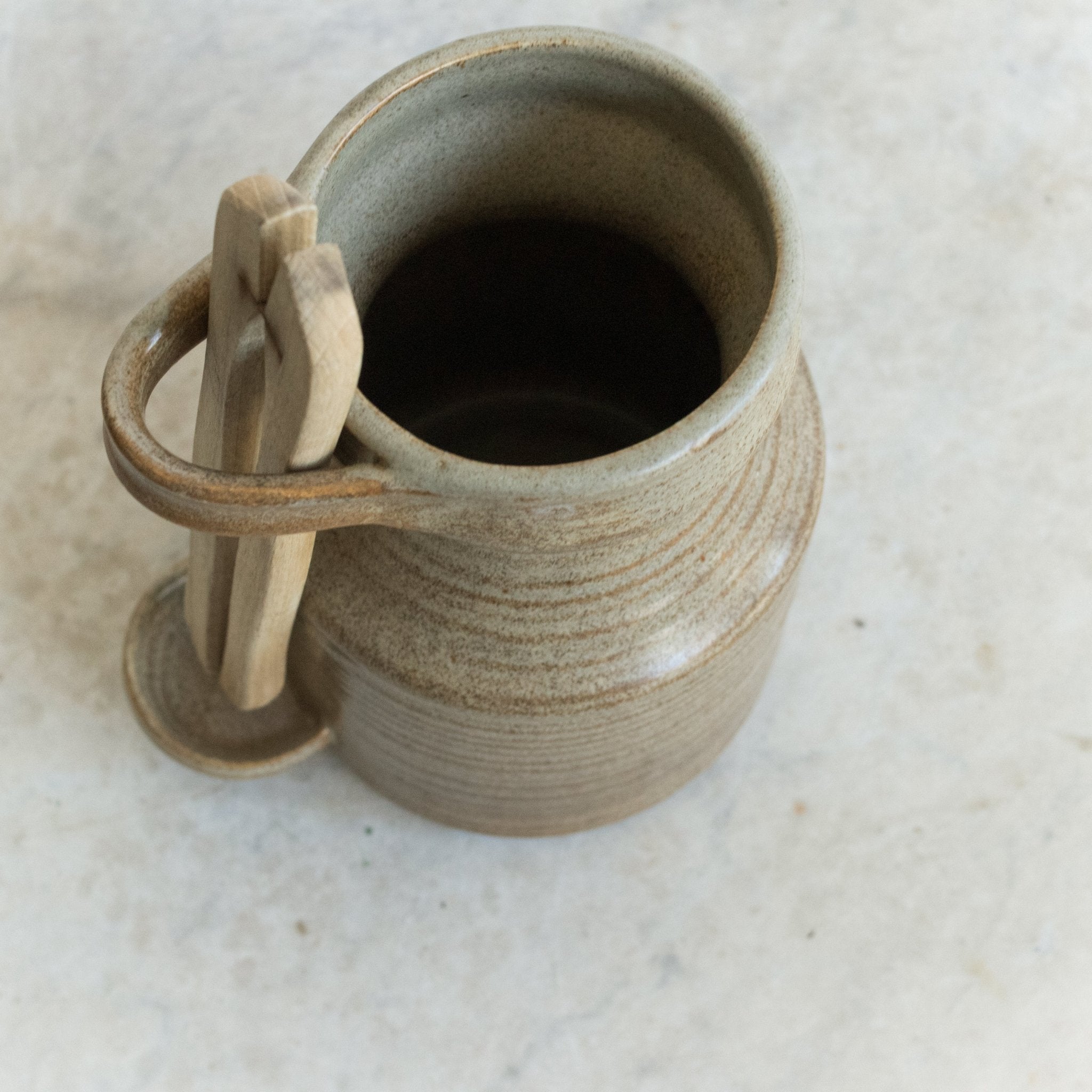 Cornichon Crock With Tongs - elsie green - The French Kitchen