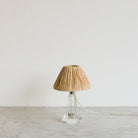 Crystal Accent Lamp with Straw Shade - elsie green - Decor