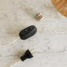 Crystal Accent Lamp with Straw Shade - elsie green - Decor