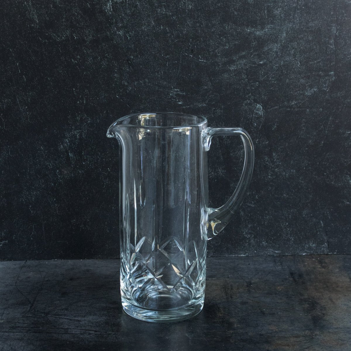 Crystal Bar Pitcher And Pair Of Tall Bar Glasses - elsie green - The French Kitchen