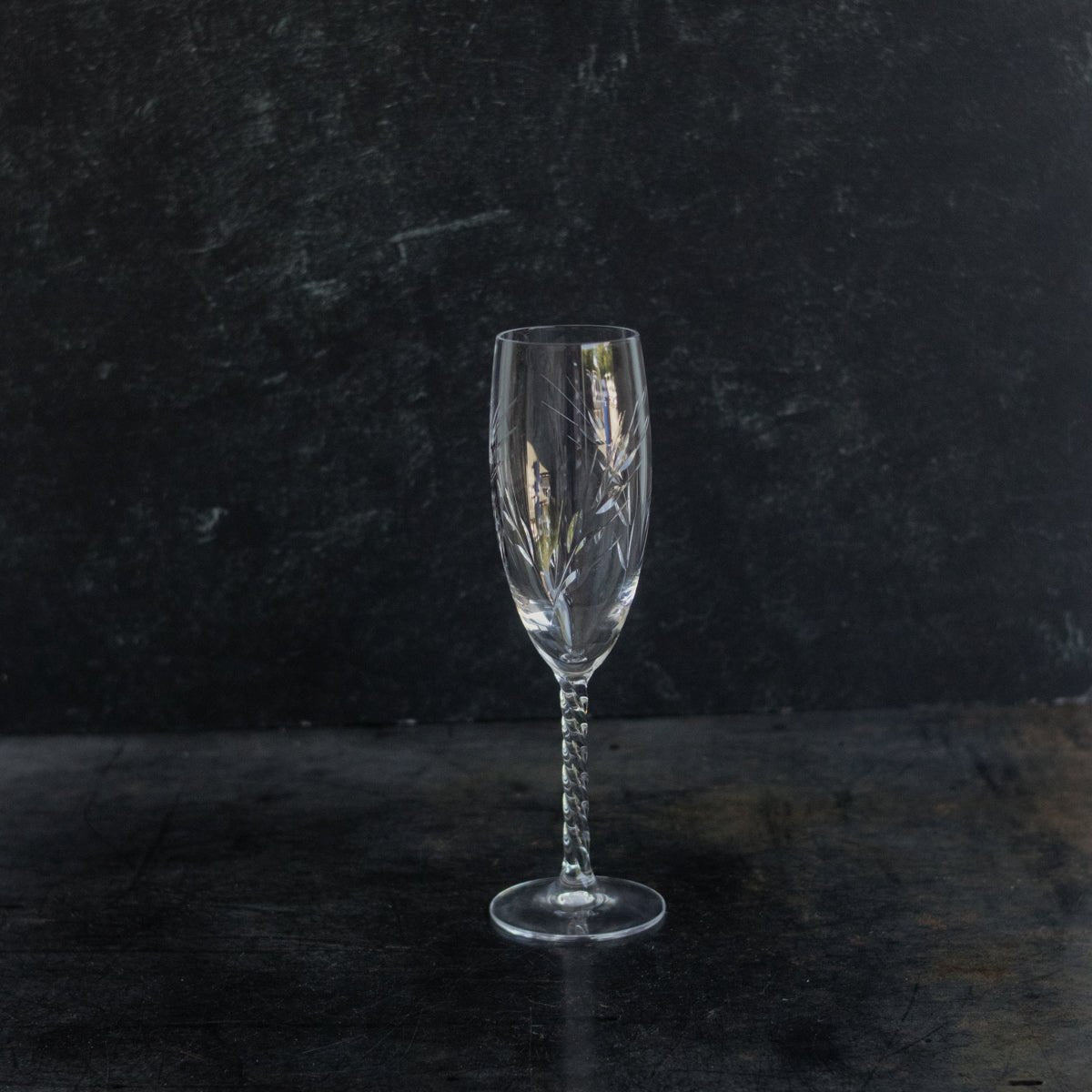 Crystal Champagne Flute Set of 4 - elsie green - The French Kitchen