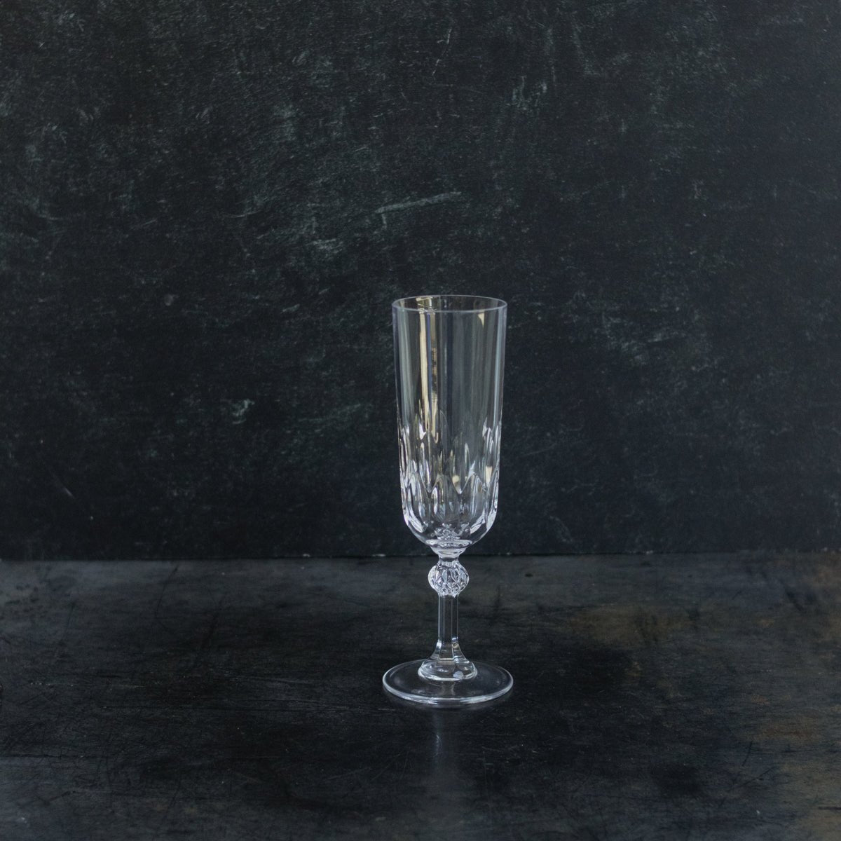 Crystal Champagne Flute Set of 6 - elsie green - The French Kitchen