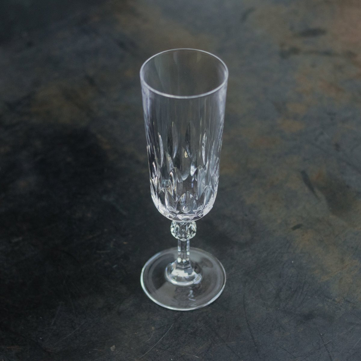 Crystal Champagne Flute Set of 6 - elsie green - The French Kitchen
