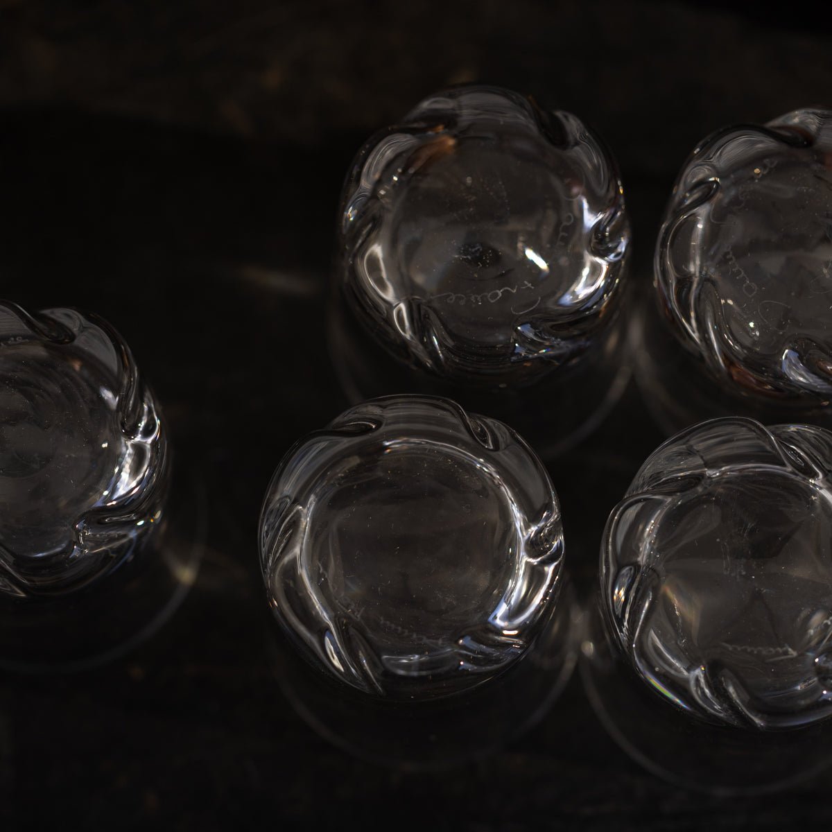 Crystal Daum Shot Glass Set of 11 - elsie green - the french kitchen