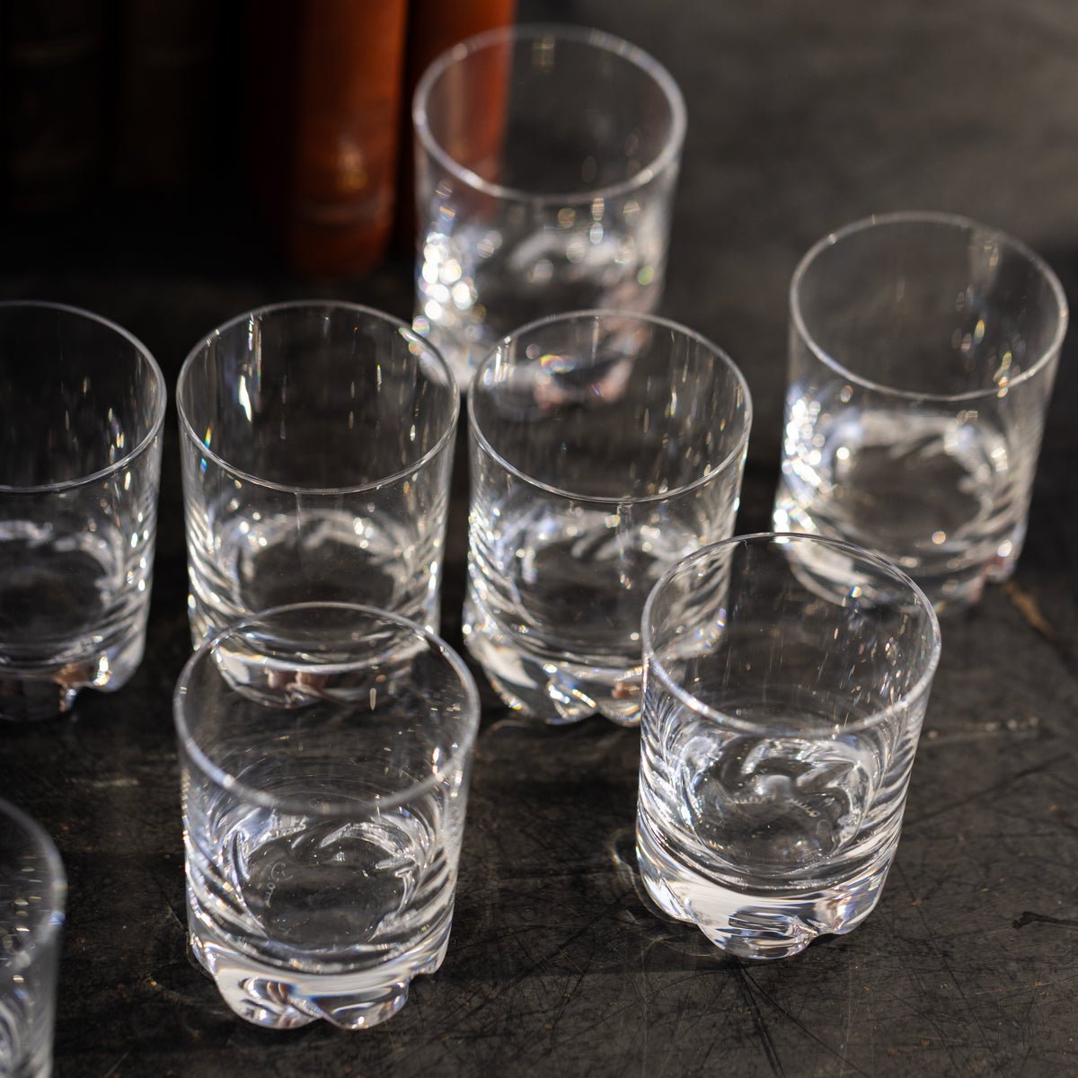 Crystal Daum Shot Glass Set of 11 - elsie green - the french kitchen