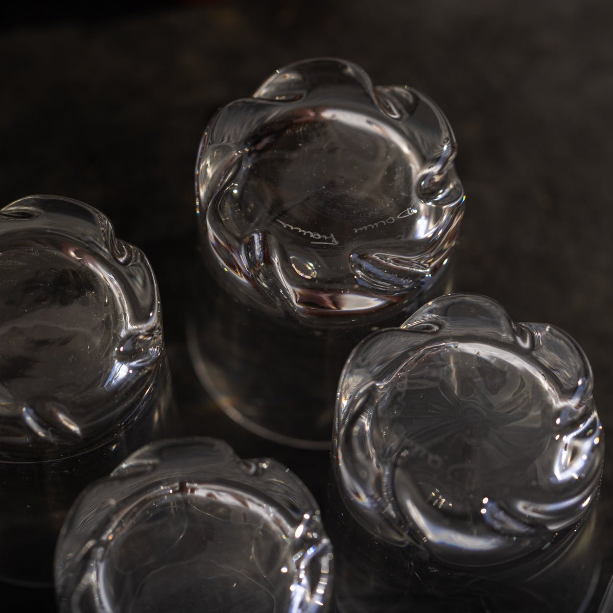 Crystal Daum Shot Glass Set of 11 - elsie green - the french kitchen