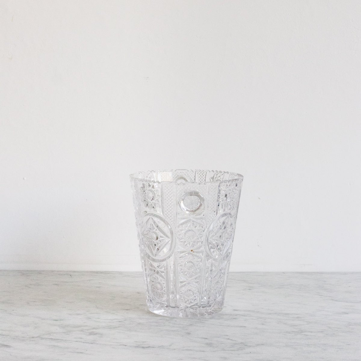 Crystal Ice Bucket And Pair Of Crystal Bar Glasses - elsie green - The French Kitchen
