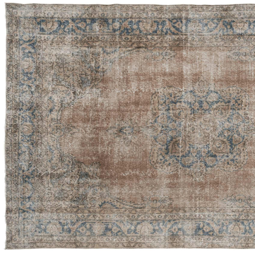 Culleola Vintage Rug | 6'5" x 10'11" - elsie green - Textiles