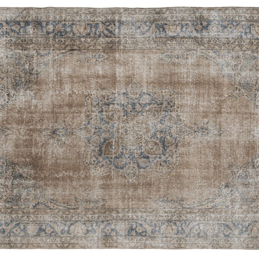 Culleola Vintage Rug | 6'5" x 10'11" - elsie green - Textiles