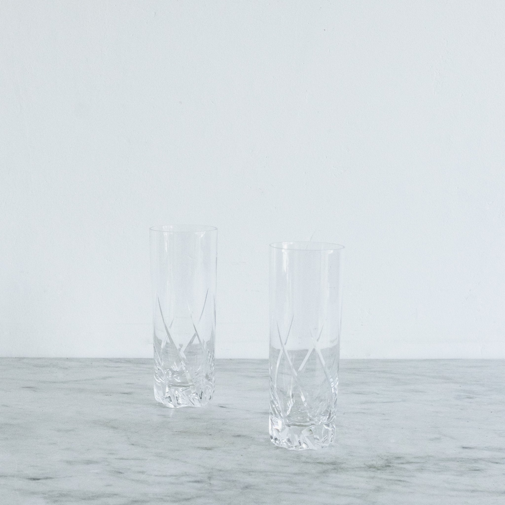 Cut Crystal Bar Glass Set Of 8 - elsie green - The French Kitchen