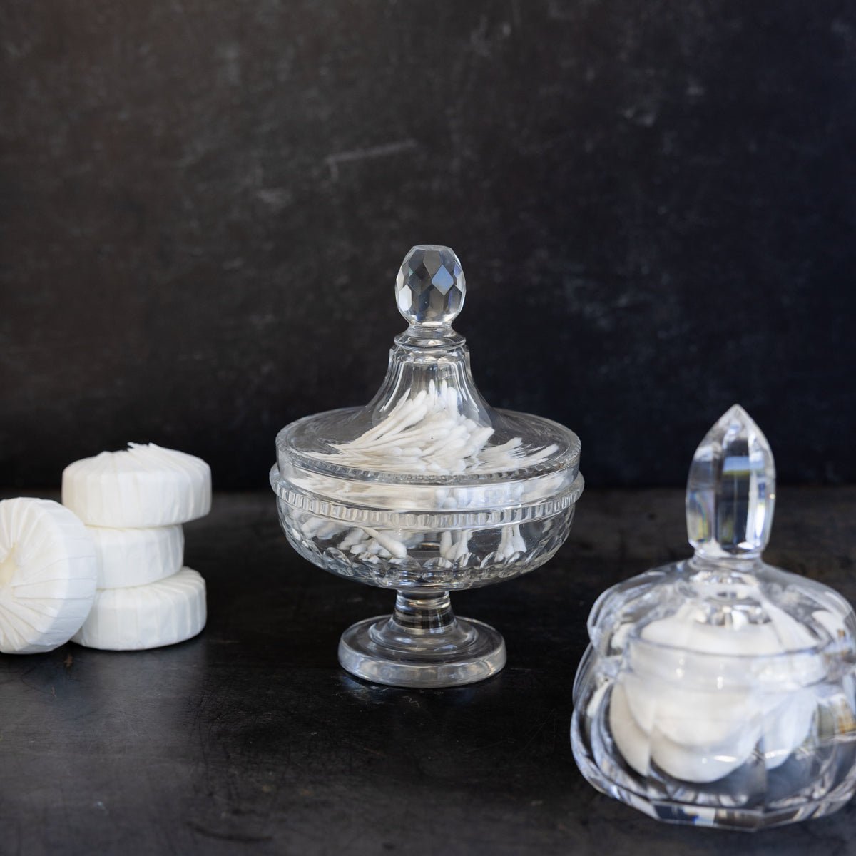 Cut Crystal Candy Jar - elsie green - decor