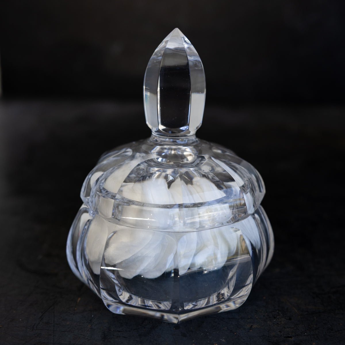 Cut Crystal Candy Jar - elsie green - decor