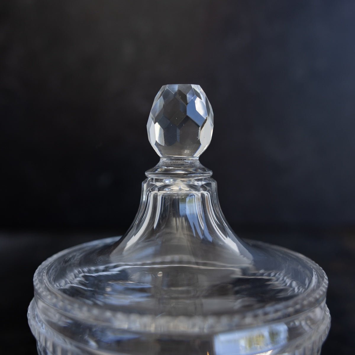 Cut Crystal Candy Jar - elsie green - decor