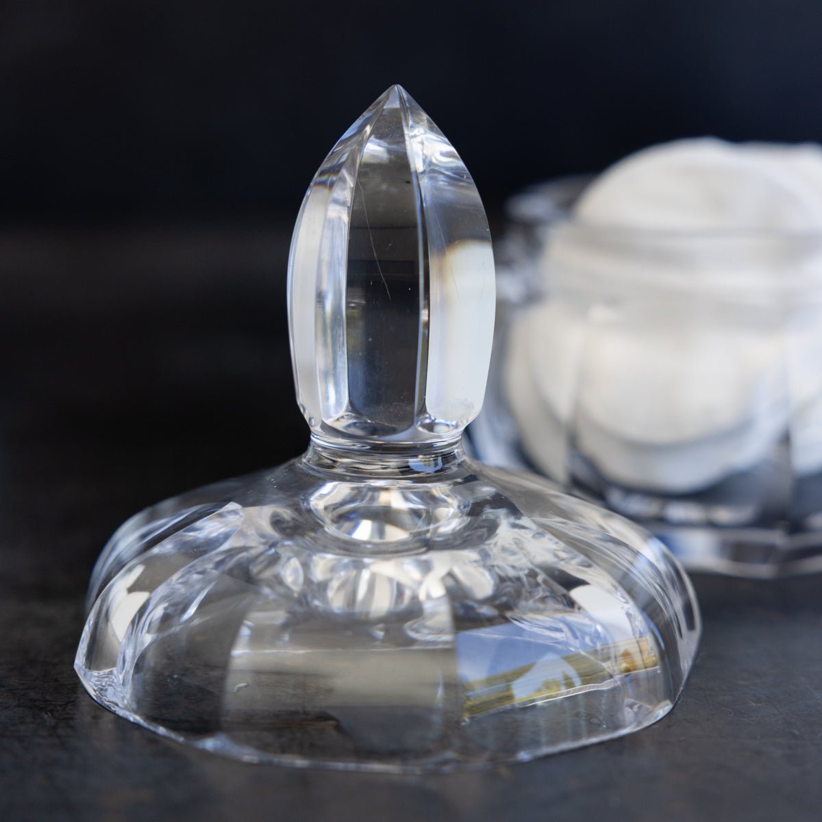 Cut Crystal Candy Jar - elsie green - decor