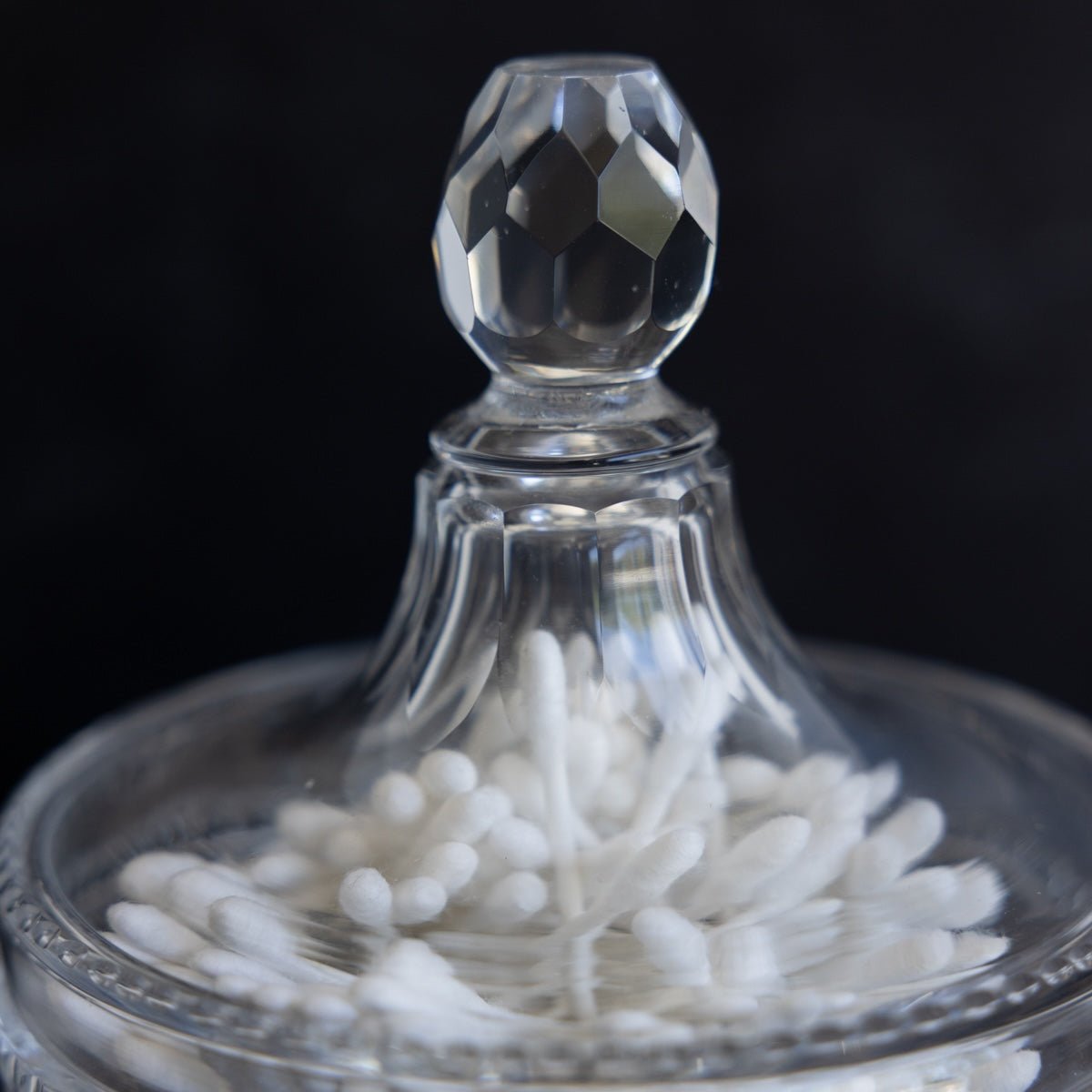 Cut Crystal Candy Jar - elsie green - decor
