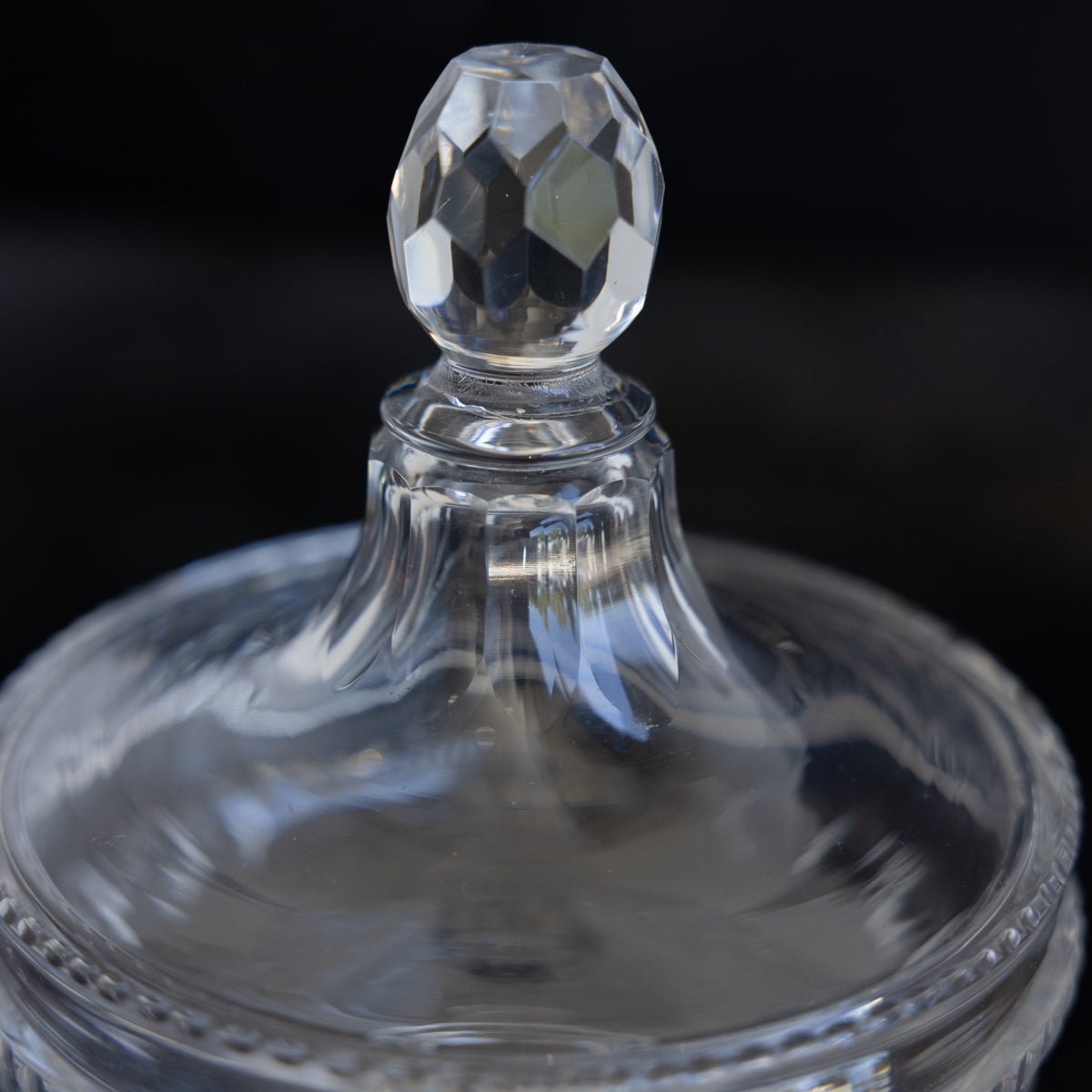 Cut Crystal Candy Jar - elsie green - decor