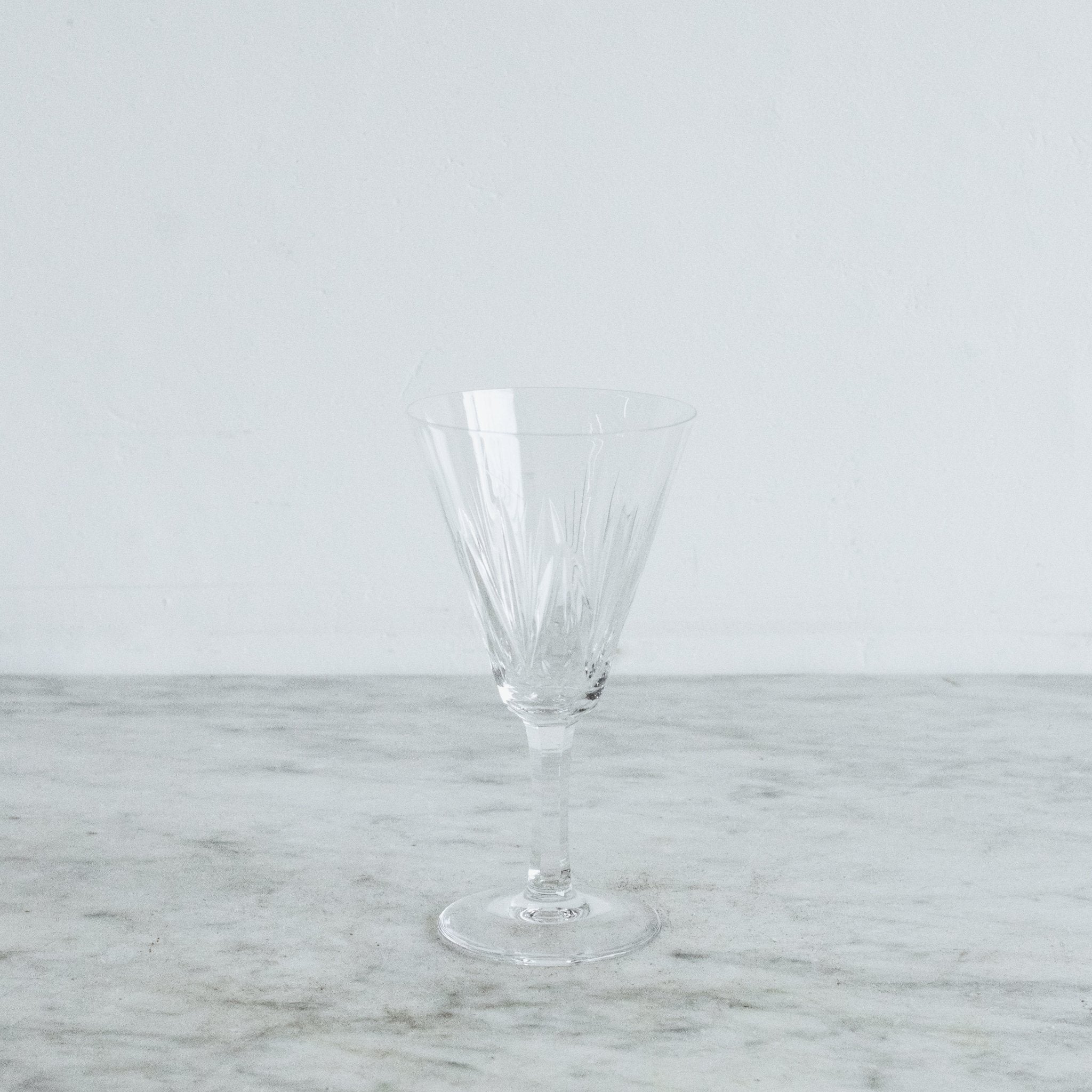 Cut Crystal Glass Set Of 8 - elsie green - The French Kitchen