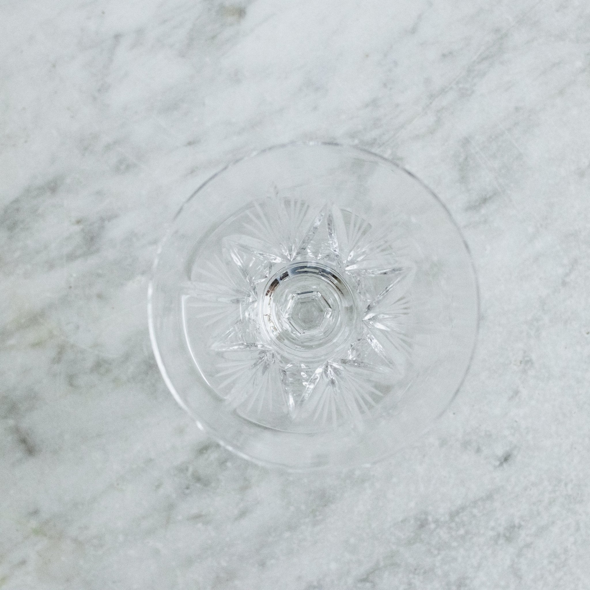 Cut Crystal Glass Set Of 8 - elsie green - The French Kitchen