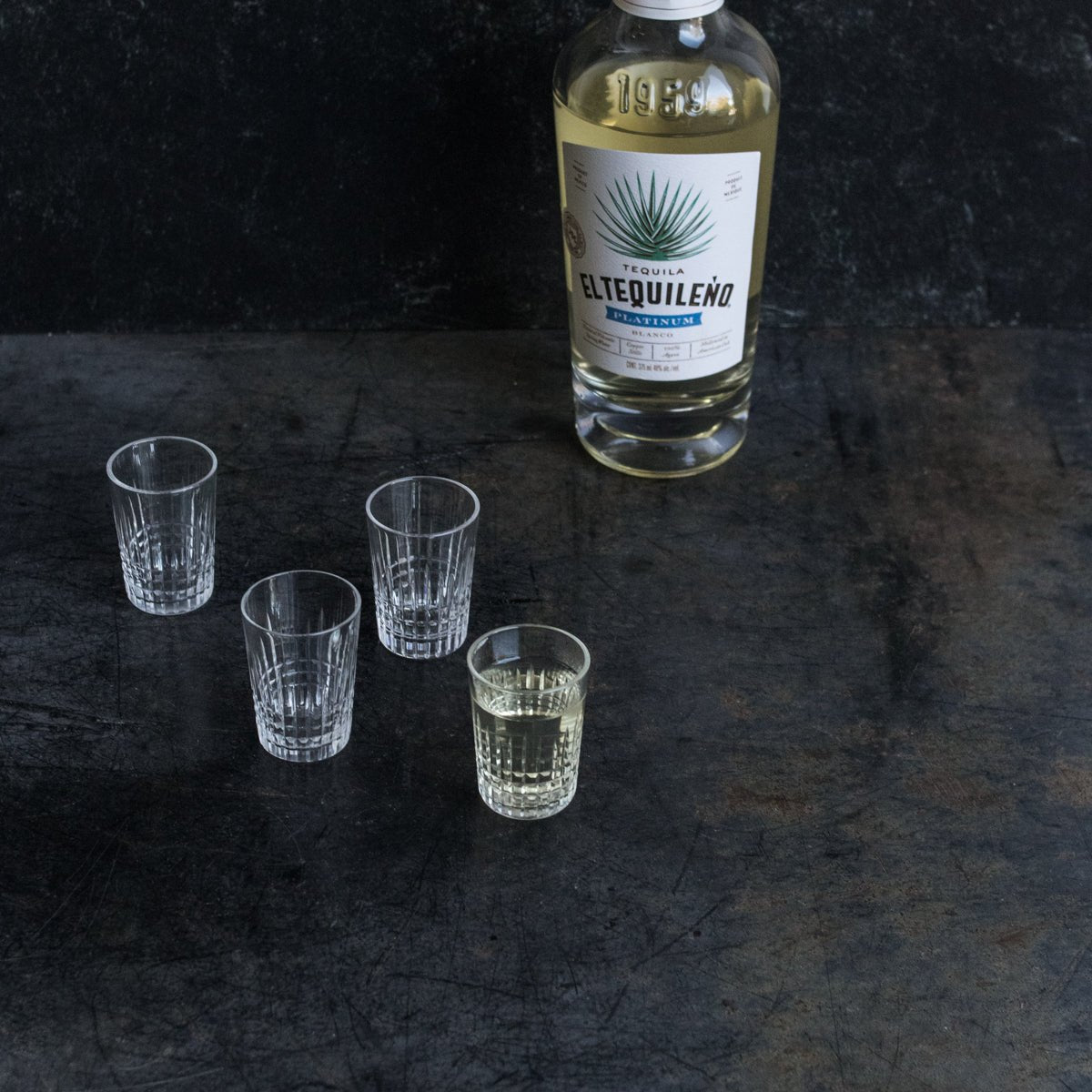 Cut Crystal Shot Glass Set Of 4 - elsie green - The French Kitchen