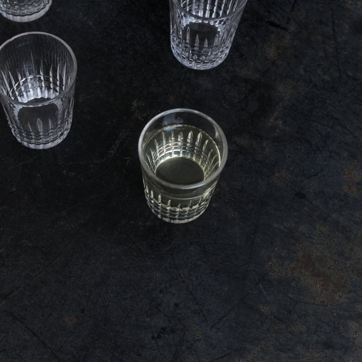 Cut Crystal Shot Glass Set Of 4 - elsie green - The French Kitchen