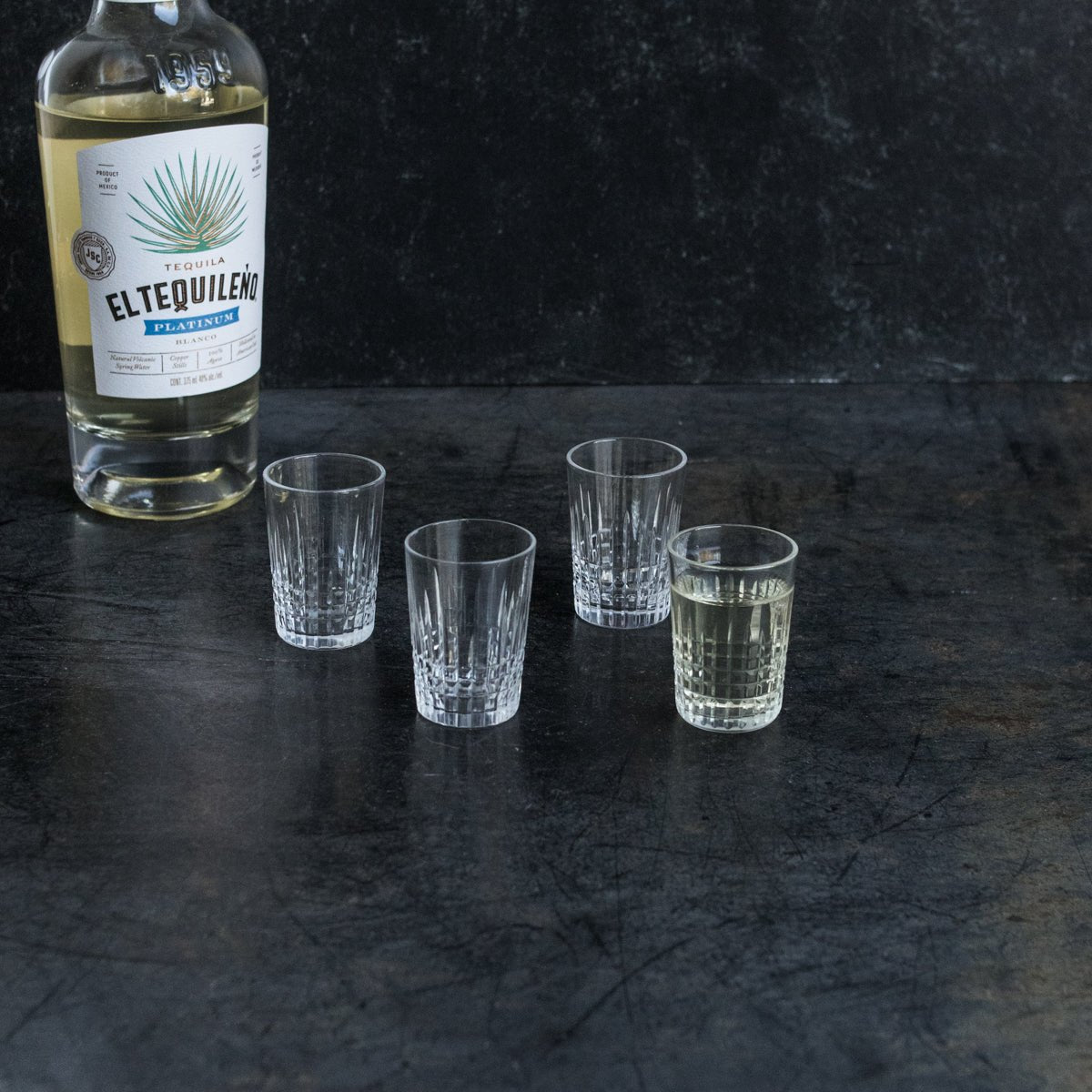 Cut Crystal Shot Glass Set Of 4 - elsie green - The French Kitchen