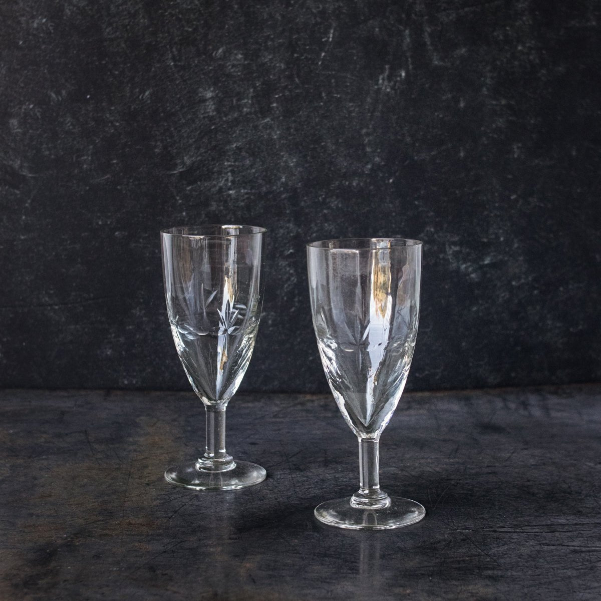 Cut Glass Wine Glass Set of 4 - elsie green - the french kitchen