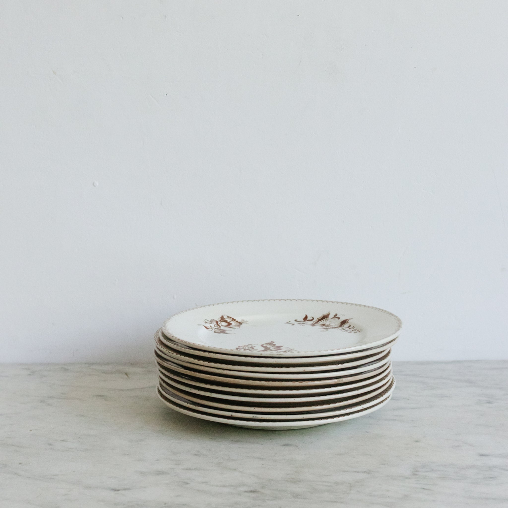 Danois Transferware Plate Set of 4 - elsie green - the french kitchen
