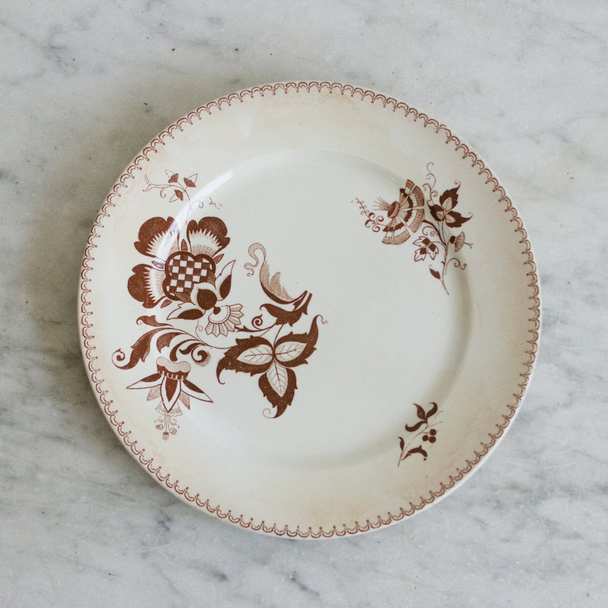 Danois Transferware Plate Set of 4 - elsie green - the french kitchen