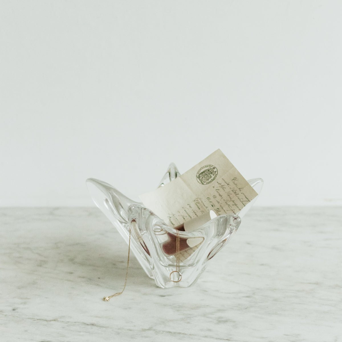 Daum Crystal Coupe - elsie green - decor