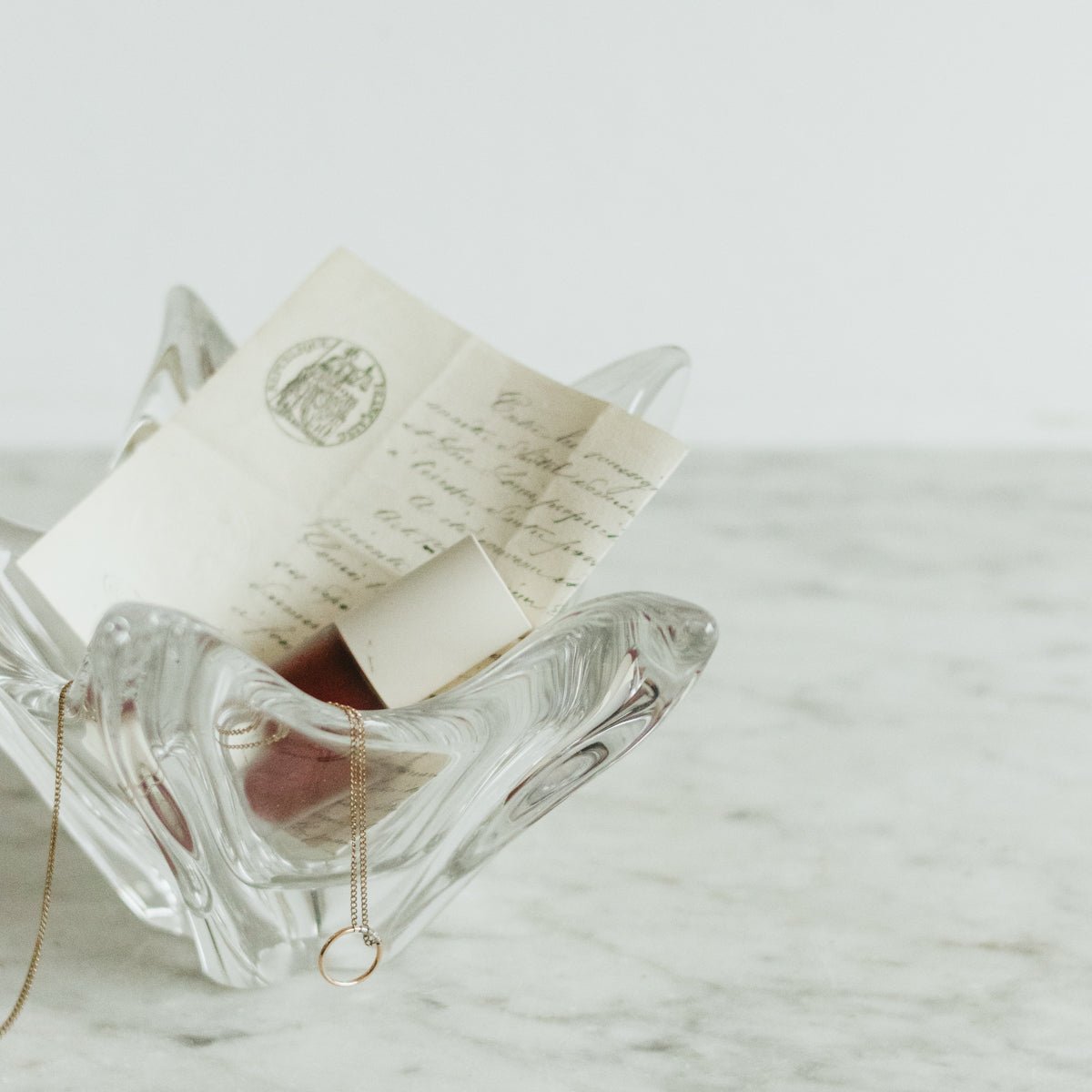 Daum Crystal Coupe - elsie green - decor