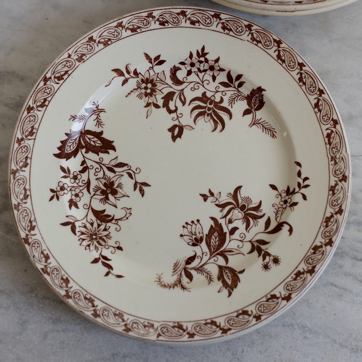 Delft Transferware Plate Set of 4 - elsie green - the french kitchen