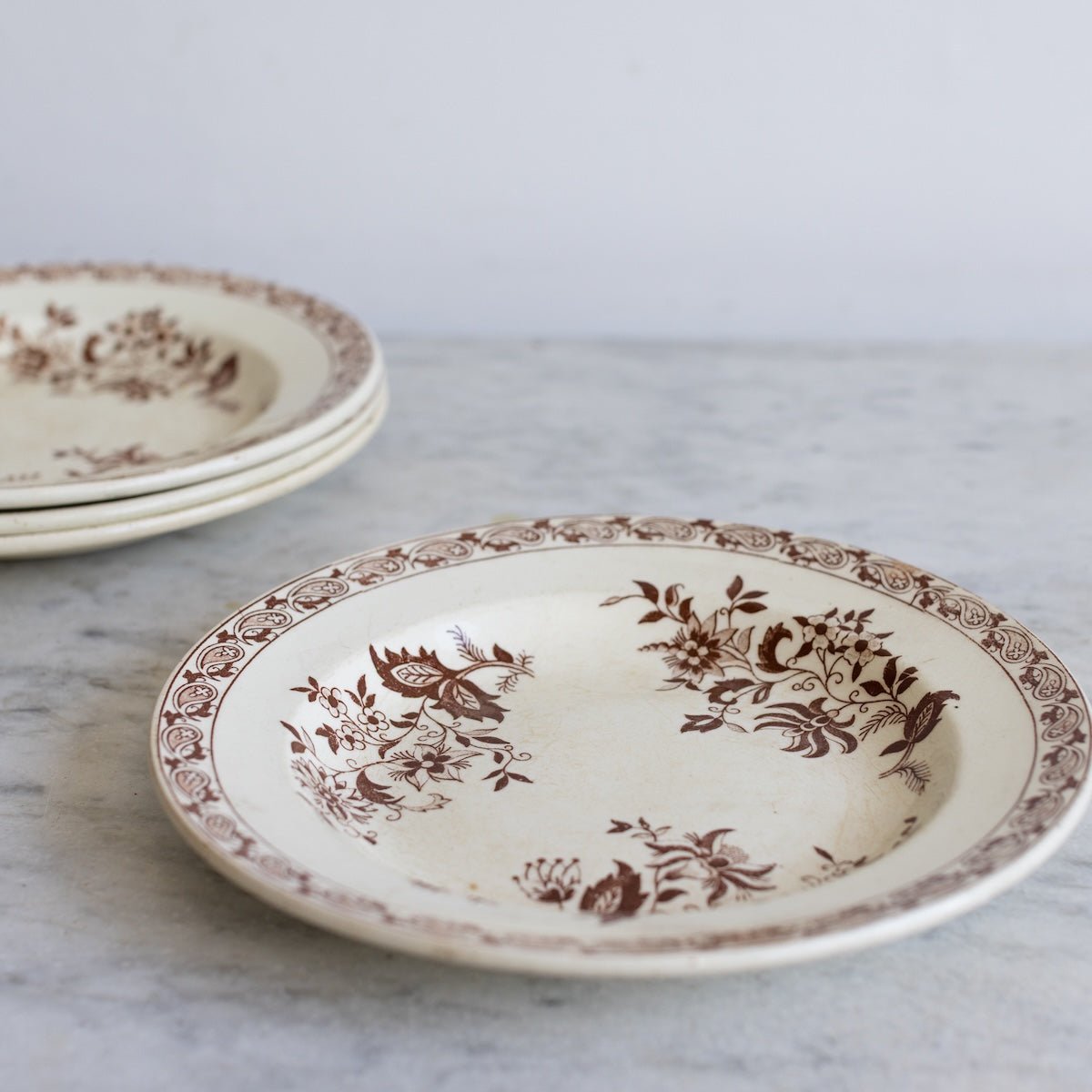 Delft Transferware Soup Bowl Set of 4 - elsie green - the french kitchen