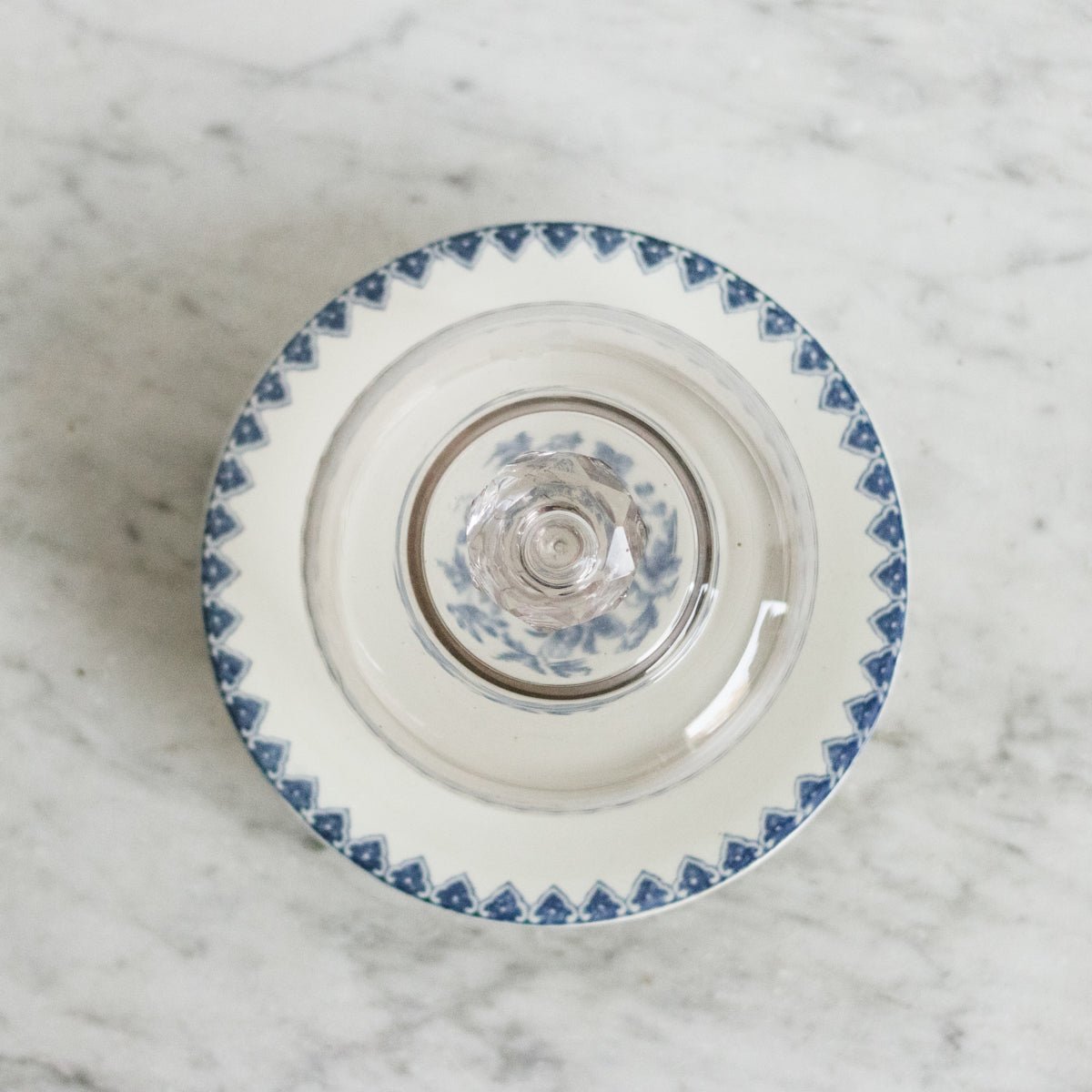 Dentelle Cake Plate with Glass Dome - elsie green - the french kitchen