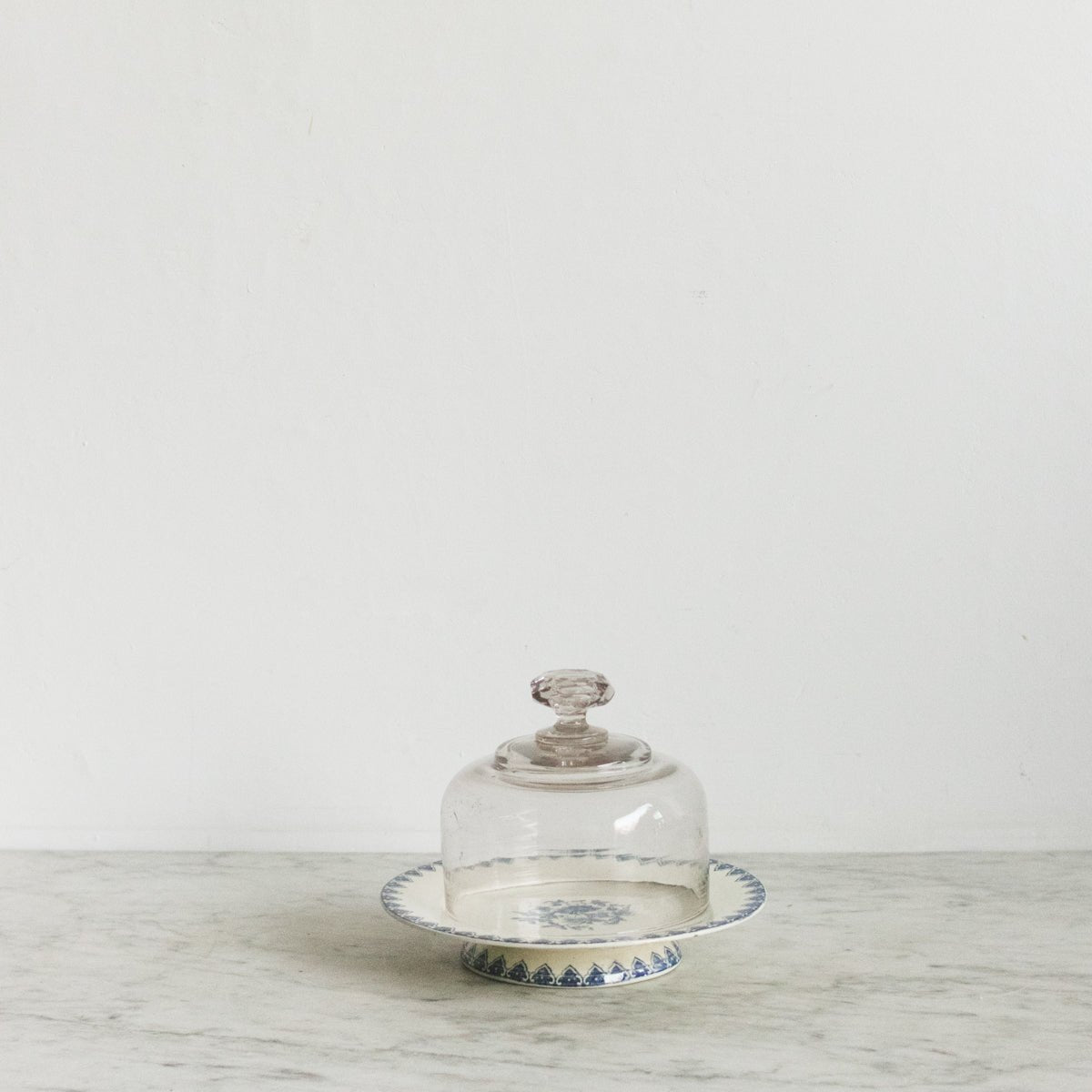 Dentelle Cake Plate with Glass Dome - elsie green - the french kitchen