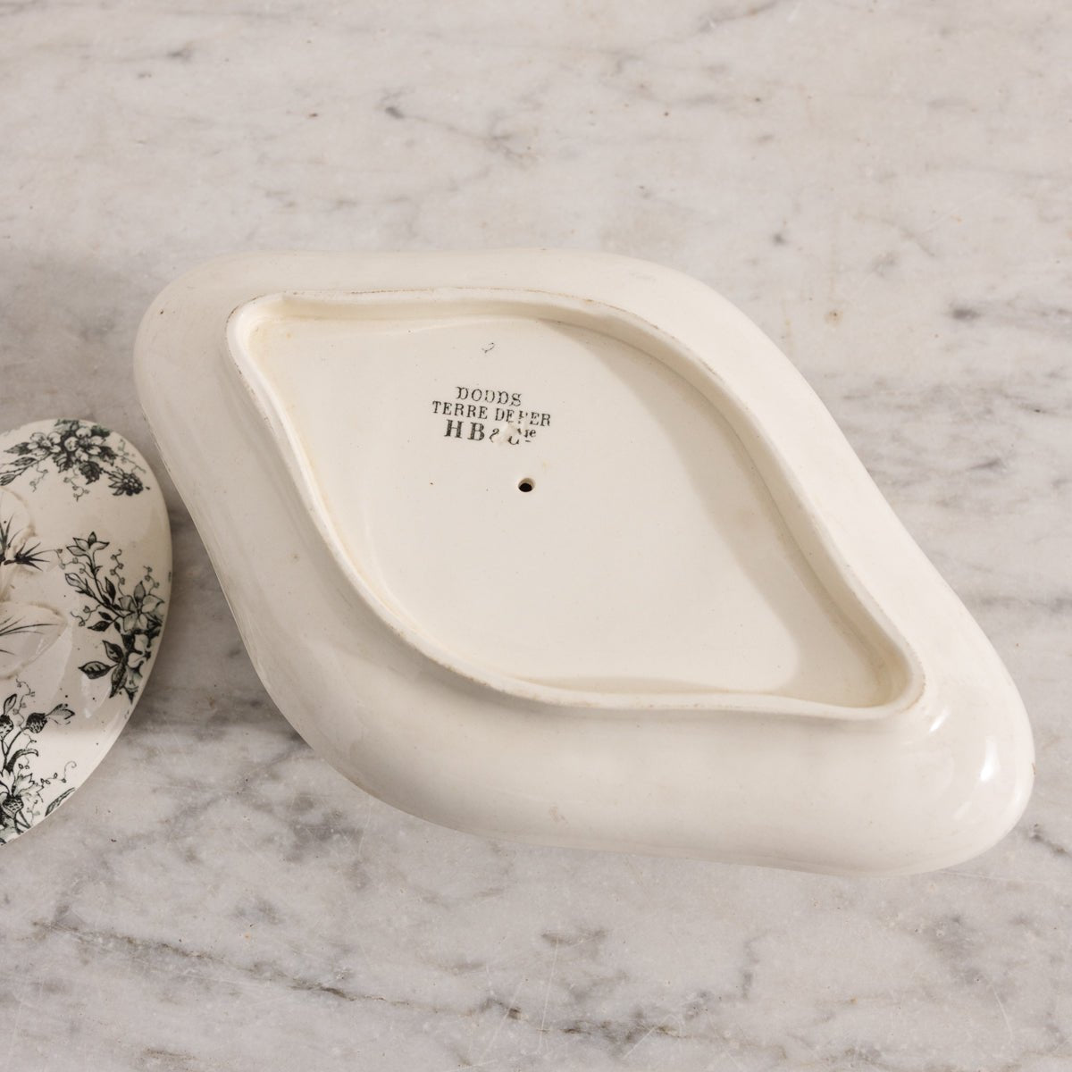 Dodds Transferware Gravy Boat - elsie green - the french kitchen