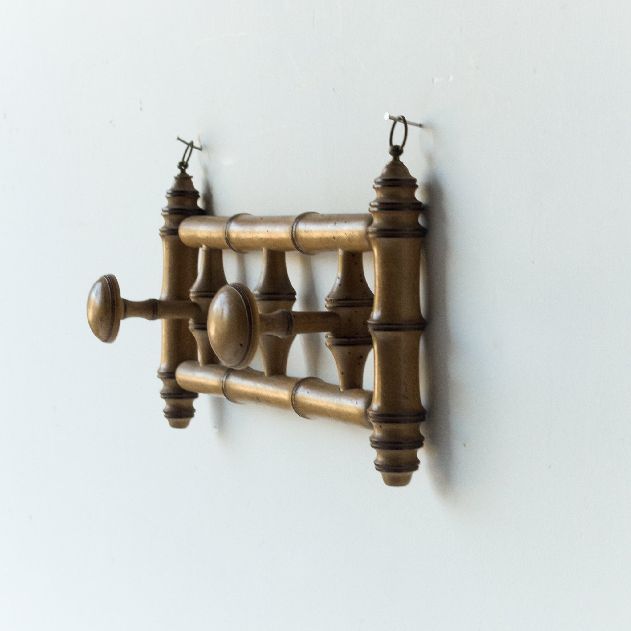 Double Bamboo Coat Rack - elsie green - decor